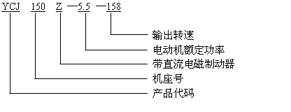 YCJ系列齒輪減速機(jī)三相異步電動機(jī)JB/T6442-92