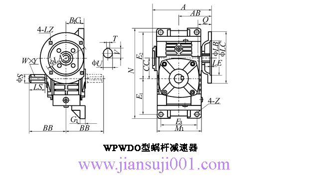 WP、WD型蝸桿減速機(jī)