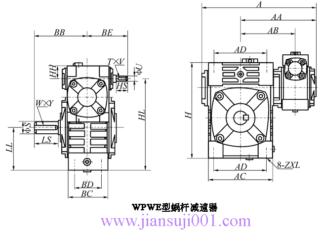 WP、WD型蝸桿減速機(jī)